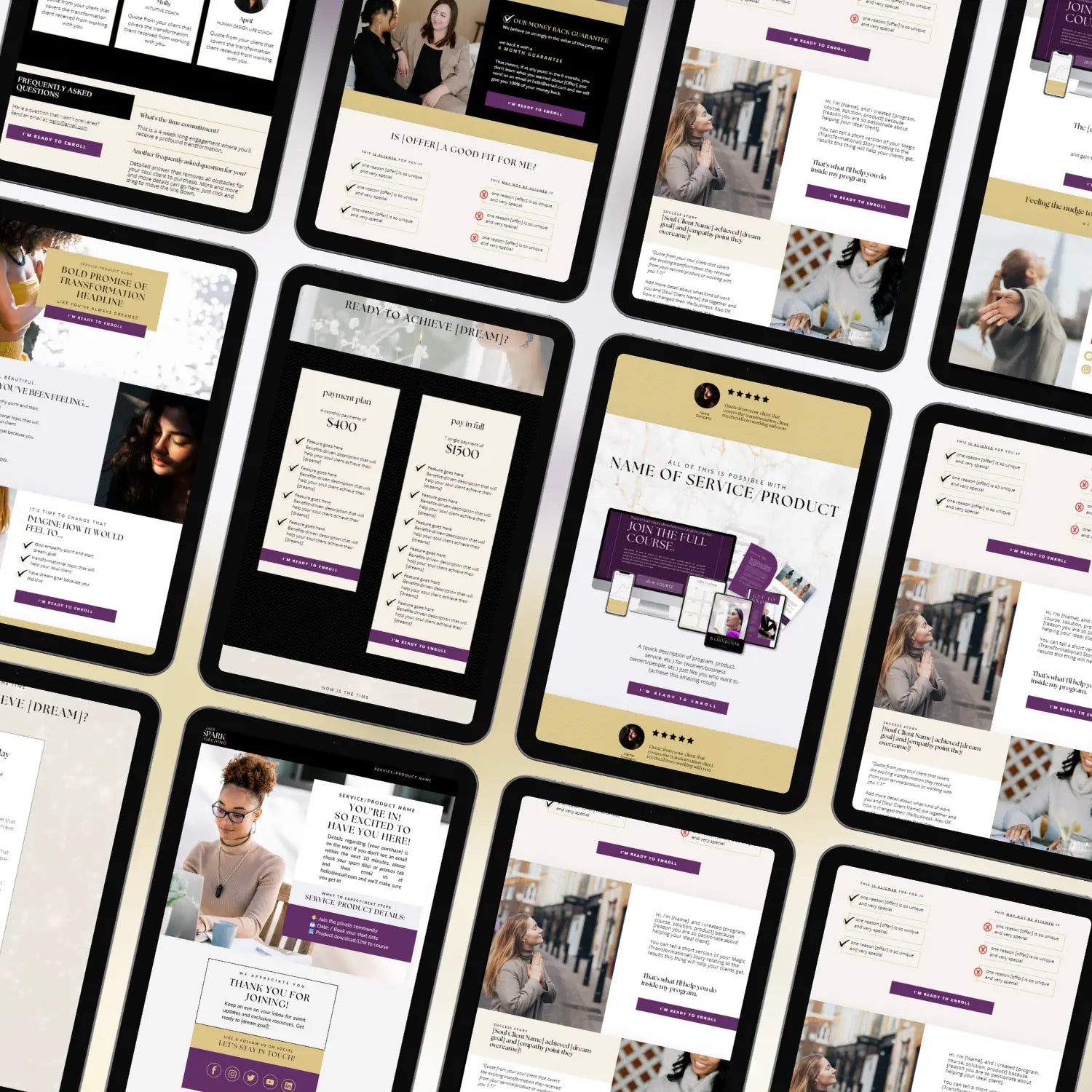 Inner Spark Sales Page (Canva)