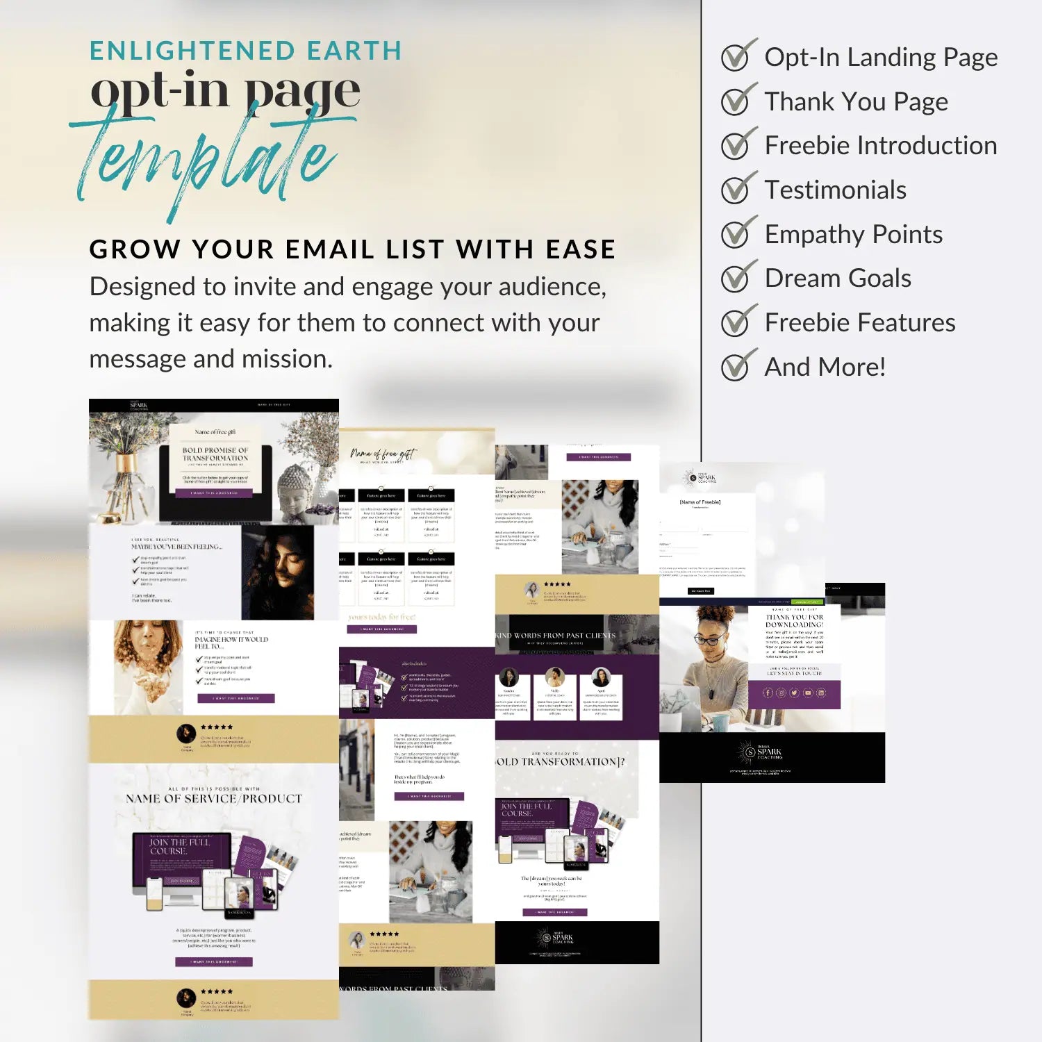 Inner Spark Opt-in Page (Canva)