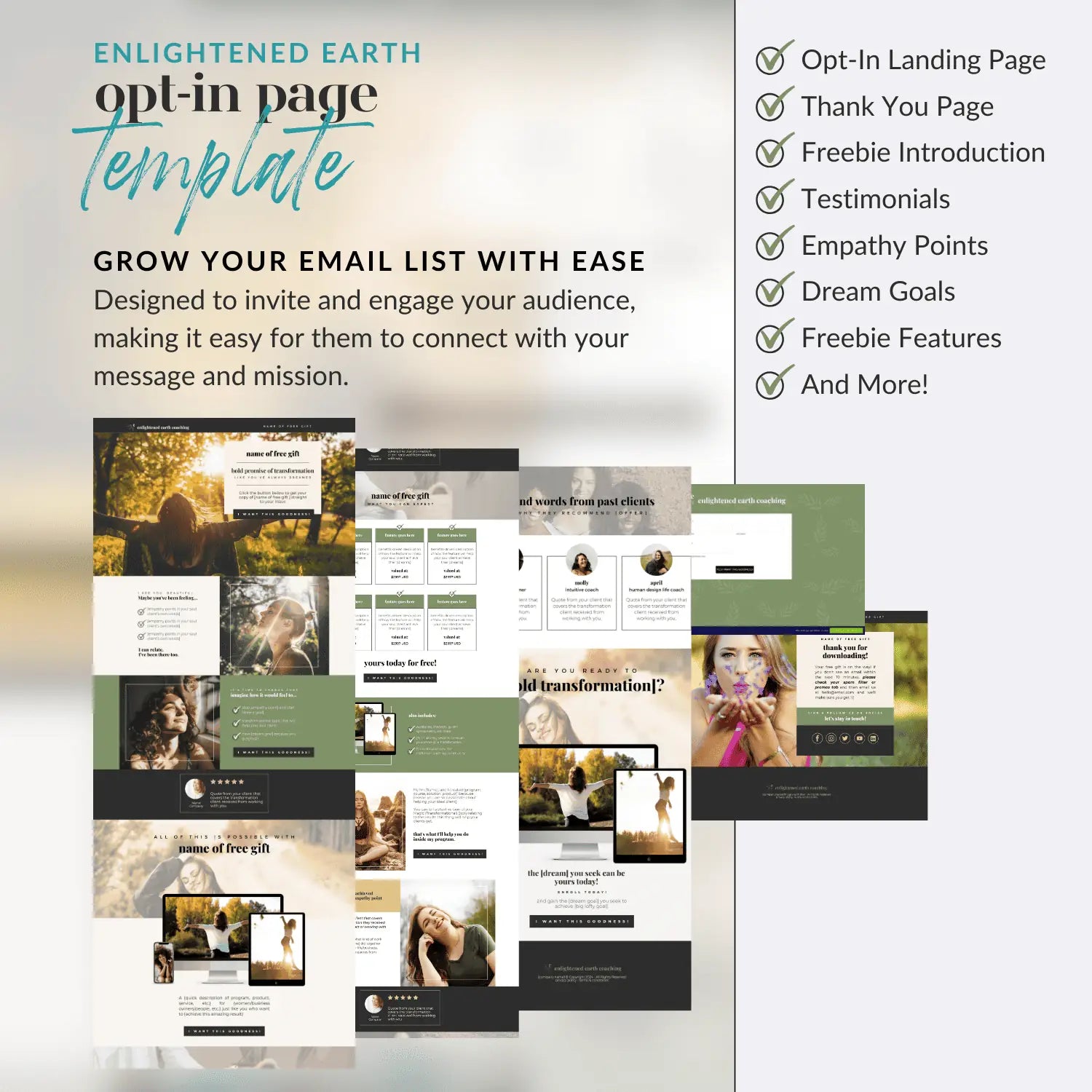 Enlightened Earth Opt-in Page (Canva)