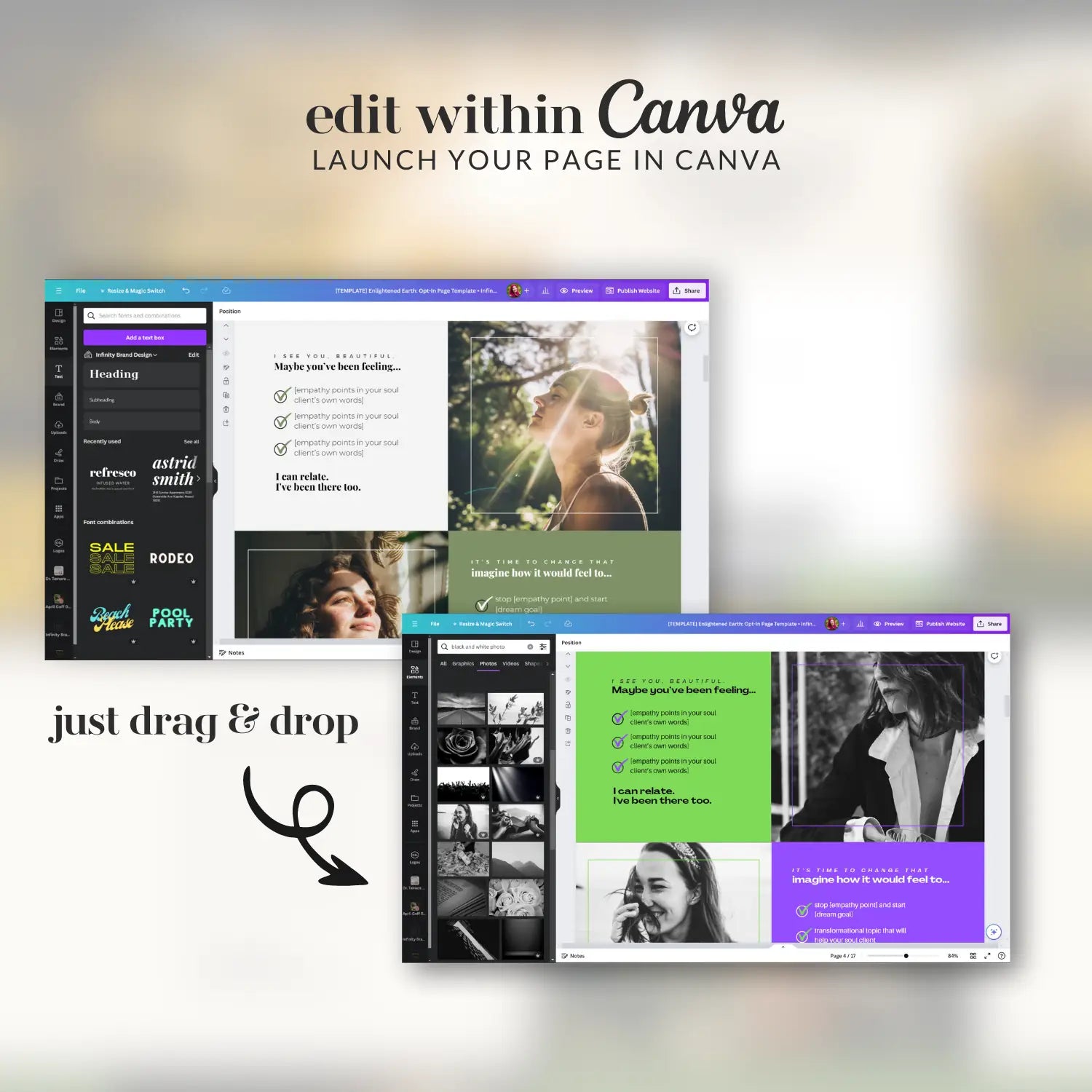 Enlightened Earth Opt-in Page (Canva)