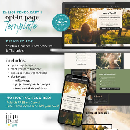 Enlightened Earth Opt-in Page (Canva)