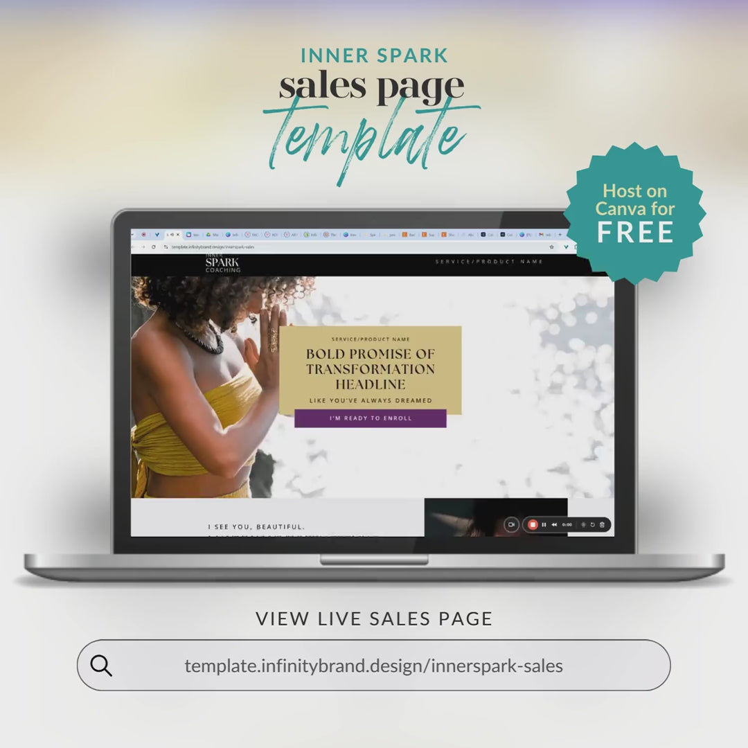 Inner Spark Sales Page (Canva)