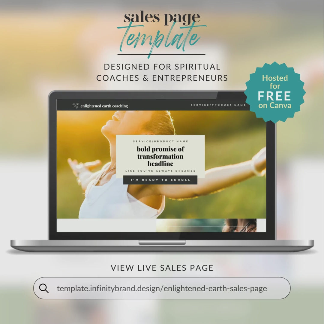 Enlightened Earth Sales Page (Canva)