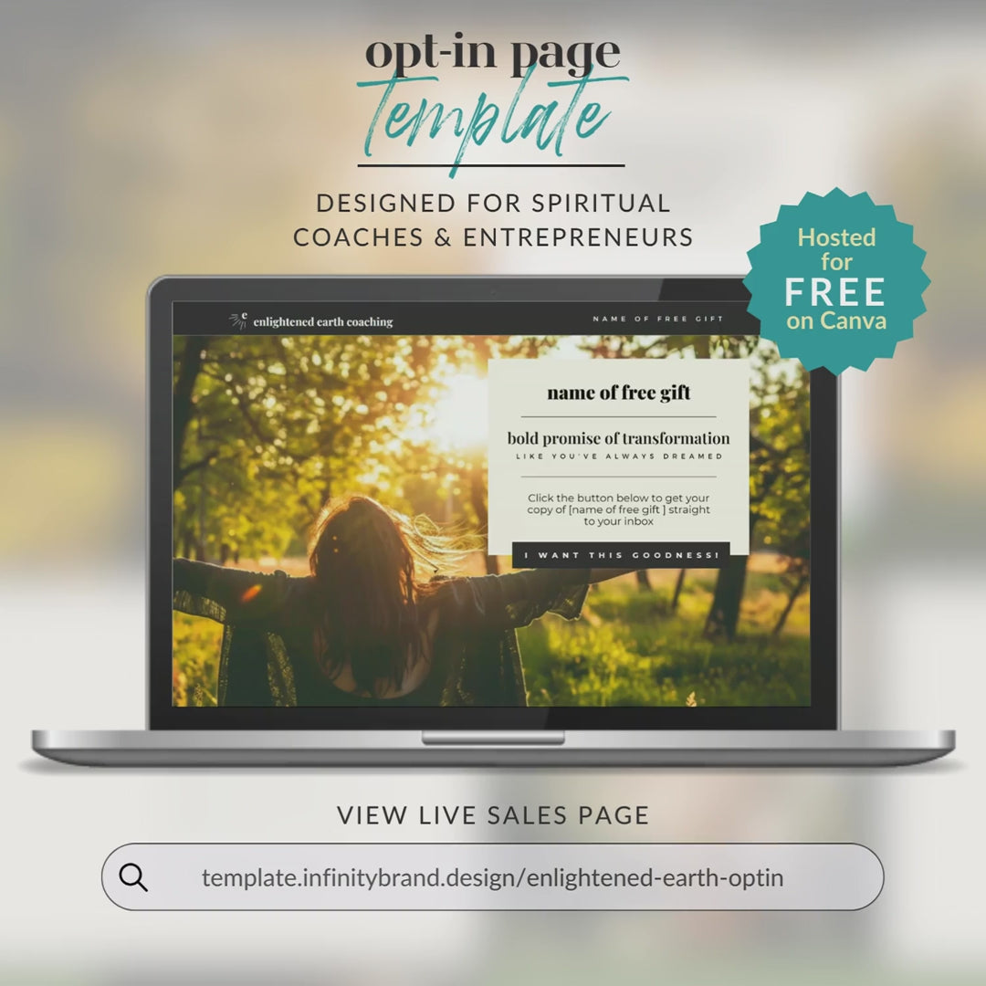 Enlightened Earth Opt-in Page (Canva)